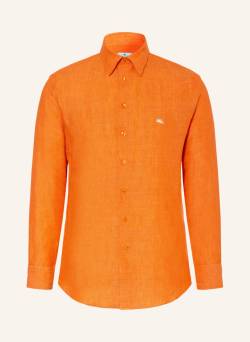 Etro Leinenhemd Slim Fit orange von ETRO