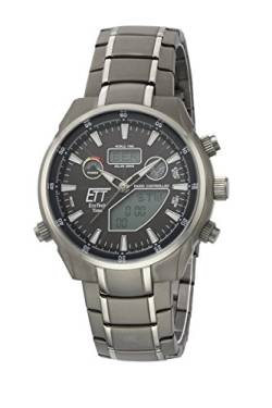ETT Eco Tech Time Funk Solar Weltzeit Herren Uhr Chronograph mit Titan Armband EGT-11339-60M von ETT Eco Tech Time