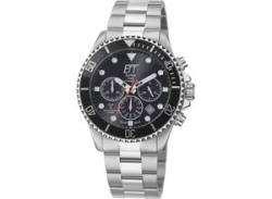 Funkchronograph ETT "Professional, EGS-11607-25M" Armbanduhren silberfarben (edelstahlfarben) Herren Solaruhren Armbanduhr, Herrenuhr, Stoppfunktion, Datum, Solar von ETT