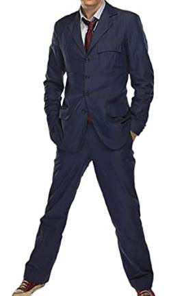 EU Fashions David Tennant Doctor Who Anzug Blau, Blau – Doctor Who Blue Suit, XL von EU Fashions