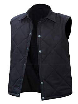 Kevin Costner Outdoor Clothing John Dutton Brown Quilted Vest Mens Gilet von EU Fashions