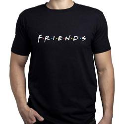 Friends Logo Friends Tv Show Herren T-Shirt Schwarz S von EUGINE DREAM