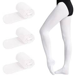 EULANT 3 Paare Ballett Strumpfhose Mädchen,Kinder Tanzstrumpfhosen,Stretch Leggings mit Fuß,90 Den Blickdicht Strumpfhose fürs Ballett Gymnastik Tanz Sport Aerobic Yoga pilate von EULANT