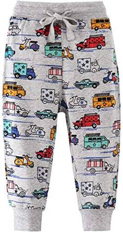 EULLA Babyhose Jungen Jogginghose Karikatur Drucken Kinder Sporthose Jogger Hose 5-6 Jahre von EULLA