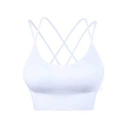 EULLA Damen Reggiseno Sportivo Donna Sport-BH, Bianco, M von EULLA