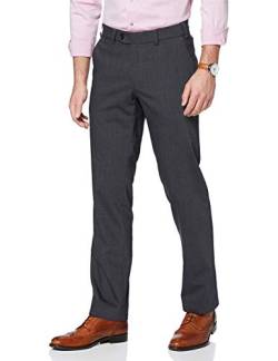 Eurex By Brax Herren Jan Flatfront Schurwollmix Hose, Dark Grey, 44W / 32L EU von Eurex by Brax