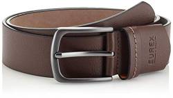 EUREX by Brax Herren Style Gürtel, Dark Brown, 90 von EUREX by Brax