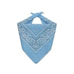 EUROXANTY Bandana aus 100% Baumwolle | Halstuch, Kopf, Puppe, einzigartiges Design | Schals für Mode und Sport |, Hellblau, One size von EUROXANTY