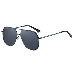 EURSPEUNG Sonnenbrille Herren Damen Polarisierte Sonnenbrille, UV400 CAT 3 CE Edelstahl Rahmen Blau, Outdoor Sportarten Schutz Brille UV-Schutz Fahrbrille von EURSPEUNG