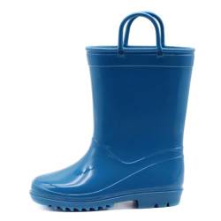 EUXTERPA Kinder Jungen Gummistiefel Wasserdichte Stiefel Jungen Mädchen Gummistiefel für 1-9 Jahre Größe 32 von EUXTERPA