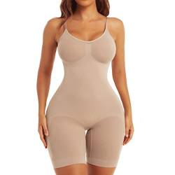 EUYZOU Shapewear Bodysuit für Damen, Bauchkontrolle, Body Shaper, hautfarben, 3XL/4XL von EUYZOU