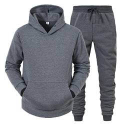 EUzeo Herren Jogginganzug Freizeitanzug Sportanzug Trainingsanzug Sportbekleidung Hausanzug Leisure Suit Tracksuit Joggingsuit Comfortable Sweatshirt Einfarbig Reißverschluss Herren Freizeitanzug Von von EUzeo