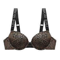 EVANEM BHS Für Damen Nahtloser BH Push-Up Bralette Unterwäsche Wireless,Leopard,85D von EVANEM