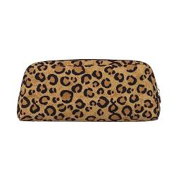 EVANEM Federmäppchen Federmäppchen Stifttasche Wild Leopard Tier Gedruckt Schreibwaren Organizer mit Reißverschluss Federmäppchen Kosmetiktasche für Büro Reisen Münzbeutel, silber, Einheitsgröße, Taschen-Organizer von EVANEM