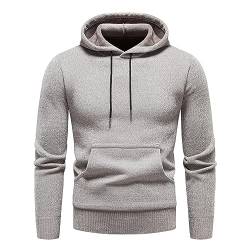 EVANEM Partnerpullover Herbst Winter Hoodies Männer Mit Kapuze Sweatshirts Beiläufige Gestrickte Pullover Street Home Kleidung,Beige,M von EVANEM