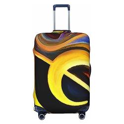 EVANEM Travel Luggage Cover Double Sided Suitcase Cover For Man Woman Muisc Note Washable Suitcase Protector Luggage Protector For Travel Adult, Schwarz , S von EVANEM