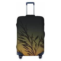 EVANEM Travel Luggage Cover Double Sided Suitcase Cover For Man Woman Night Brown Wheat Washable Suitcase Protector Luggage Protector For Travel Adult, Schwarz , L von EVANEM