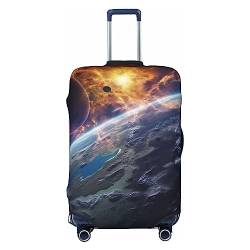 EVANEM Travel Luggage Cover Double Sided Suitcase Cover For Man Woman Planet Washable Suitcase Protector Luggage Protector For Travel Adult, Schwarz , M von EVANEM