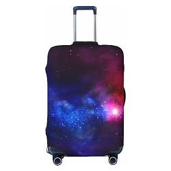 EVANEM Travel Luggage Cover Double Sided Suitcase Cover For Man Woman Red Blue Galaxy Washable Suitcase Protector Luggage Protector For Travel Adult, Schwarz , XL von EVANEM