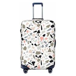 EVANEM Travel Luggage Cover Double Sided Suitcase Cover For Man Woman Red Terrazzo Washable Suitcase Protector Luggage Protector For Travel Adult, Schwarz , S von EVANEM