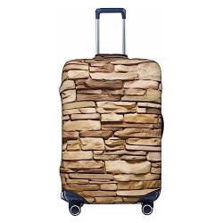 EVANEM Travel Luggage Cover Double Sided Suitcase Cover For Man Woman Rocks Brick Wall Washable Suitcase Protector Luggage Protector For Travel Adult, Schwarz , S von EVANEM