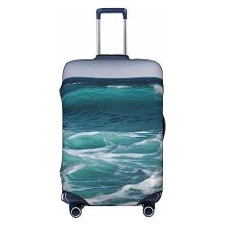 EVANEM Travel Luggage Cover Double Sided Suitcase Cover For Man Woman Sea Water Washable Suitcase Protector Luggage Protector For Travel Adult, Schwarz , M von EVANEM