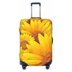 EVANEM Travel Luggage Cover Double Sided Suitcase Cover For Man Woman Sunflowers Washable Suitcase Protector Luggage Protector For Travel Adult, Schwarz , L von EVANEM