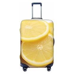 EVANEM Travel Luggage Cover Double Sided Suitcase Cover For Man Woman Yellow Lemon Washable Suitcase Protector Luggage Protector For Travel Adult, Schwarz , L von EVANEM