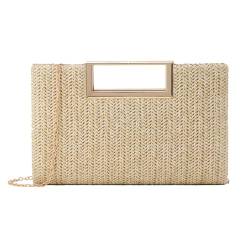 EVEOUT Stroh Clutch für Damen Stroh Abendhandtasche Sommer Gewebt Hochzeitstasche Umhängetasche für Party Urlaub von EVEOUT