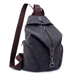 EVEOUT Vintage Unisex Casual Canvas College Schulter Rucksack, Frauen und Herren Laptop Rucksack für die Arbeit Schule Reisen, Wandern Camping Daypacks von EVEOUT