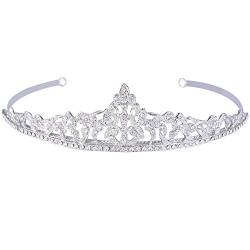 EVER FAITH Österreichische Diademe Kristall Elegant Party Haar Tiara Krone Klar Silber-Ton von EVER FAITH