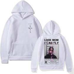 EVERLUCK Travis Hip Hop Fans Hoodies Herren Scott Wish You Were Here Sweatshirts Damen Astroworld Look Mom I Can Fly Hoody Pullover, 02 Travis Hoody, 36 von EVERLUCK