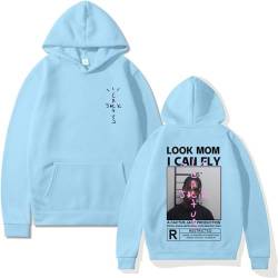 EVERLUCK Travis Hip Hop Fans Hoodies Herren Scott Wish You Were Here Sweatshirts Damen Astroworld Look Mom I Can Fly Hoody Pullover, 05 Travis Hoody, 38 von EVERLUCK