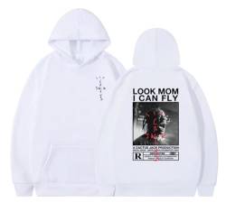 EVERLUCK Travis Hiphop Hoodie Herren Highest in the Room Sweatshirts Damen Jack Look Mom I Can Fly Scott Rap Fans Hoody Pullover, 02 Hiphop Jack, 46 von EVERLUCK