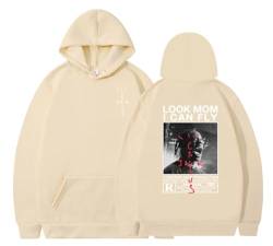 EVERLUCK Travis Hiphop Hoodie Herren Highest in the Room Sweatshirts Damen Jack Look Mom I Can Fly Scott Rap Fans Hoody Pullover, 04 Hiphop Jack, 42 von EVERLUCK