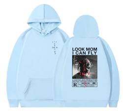 EVERLUCK Travis Hiphop Hoodie Herren Highest in the Room Sweatshirts Damen Jack Look Mom I Can Fly Scott Rap Fans Hoody Pullover, 19 Hiphop Jack, 36 von EVERLUCK