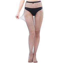 EVERSWE Sexy Elastisch Hohe Taille Strumpfhosen Netzstrümpfe Schenkelhohe Strümpfe Strumpfhosen für Damen (1PS, L-XL) von EVERSWE