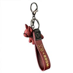 EVIMO Bulldogge Schlüsselanhänger, Bezaubernder Bulldoggen Schlüsselanhänger für Damen, Schlüsselanhänger für Hundehalter von EVIMO