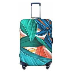 EVIUS Regenbogen Farbe Abstrakt Personalisierte Gepäckabdeckungen Trendy Koffer Protektoren Gepäckabdeckung, Kofferabdeckung S/M/L/XL, Elastische Waschbare Trolley-Koffer, Gepäckabdeckung mit von EVIUS