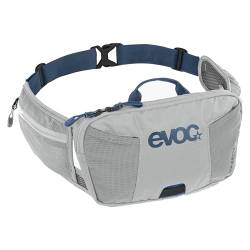 EVOC HIP POUCH 1 Hüfttasche, Bauchtasche, Hüftbeutel für Bike-Touren & Trails (1 l Fassungsvermögen, AIR PAD SYSTEM für den optimalen Tragekomfort, 2 Hüftgurttaschen, 2 Zusatzfächer), Steingrau von EVOC