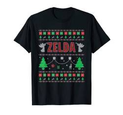 Hässliches Weihnachts-Thema, personalisiertes Geschenk für Zelda. T-Shirt von EWD Apparel