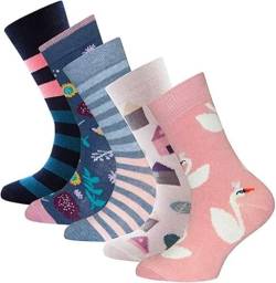 EWERS 5er Pack ÜBERRASCHUNGSPAKET SONDERPOSTEN Mädchensocken - individuell gefüllt - 5 Paar Socken aus Baumwolle für Mädchen, Größe 23-26 von EWERS