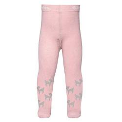 EWERS Baby- und Kinderstrumpfhose für Mädchen Pomotiv Reh Glitzer, Made in Europe, Strumpfhose Baumwolle von EWERS