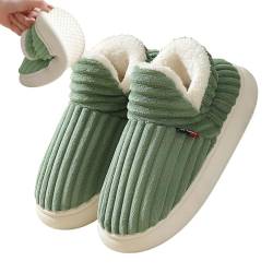 Baumwollhausschuhe - Orthopädische Sohlen, rutschfeste Abnutzungsrutschen,Indoor Outdoor Scuff Slides, Winter bequeme Slip-On Fuzzy Home Hausschuhe für Damen und Herren Ewfas von EWFAS