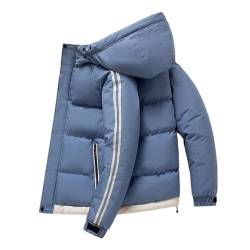 EWFAS Männer gesteppte Padded Shiny Puffer Blase Thick-Jacken-Mantel Metallisch glänzende Jacke Männer ultraleichte Stehkragen Jacke Winter Männer Mantel von EWFAS