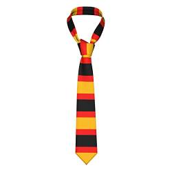 EWMAR Krawatte mit Deutschland-Flagge für Herren, 8,9 cm breit, modische Anzugbänder für Business, Geburtstag, Hochzeit, Bankett, Party, Schwarz , Einheitsgröße von EWMAR