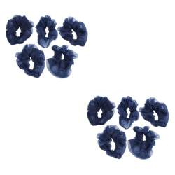 EXCEART 10 Stk Seiden-scrunchie Handgefertigte Pferdeschwanzhalter Stirnbänder Aus Garn Flauschiger Scrunchie Schal Stirnband Schleife Scrunchie Blase Stirnband Frau Haar Südkorea von EXCEART