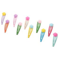 EXCEART 10st Bobby-pin Für Mädchen Prinzessin Haarspange Haarspangen Bonbonfarbene Haarspange Dekorative Haarspange Stern-snap-haarspangen Die Blumen Kopfbedeckung Fräulein Metall von EXCEART