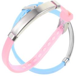 EXCEART 2St Armband armbänder für kinder armbänder knüpfen kinder Kinder-Handgelenkleine Kinderversorgung Kinder bevorzugen Festival Armreif Popularität Schmuck Kleinkind Kieselgel von EXCEART