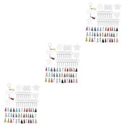 EXCEART 3 Sätze Schlüsselanhänger transparente Schlüsselanhänger-Rohlinge DIY Schlüsselanhänger Zubehör Schlüsselanhänger für Bastelarbeiten schlüsselhalter Schlüsselzubehör von EXCEART